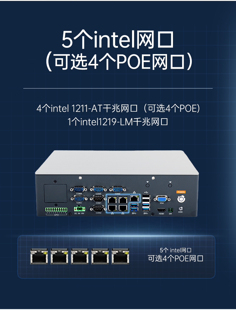 PA真人集团嵌入式工控机,5网口6串口工业电脑,DTB-3065-H110.jpg