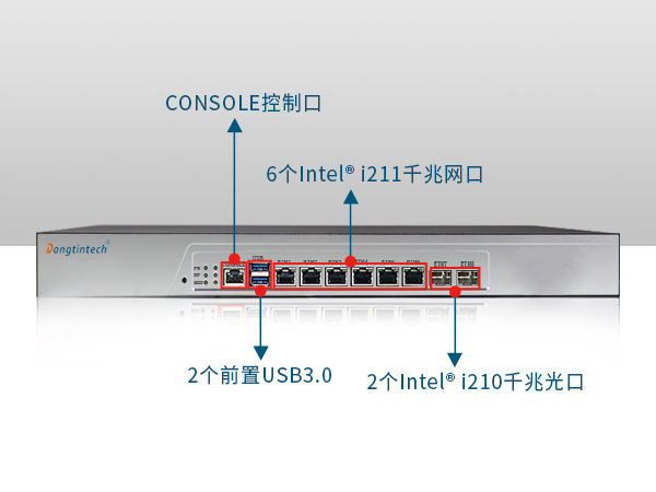 PA真人集团1U多网口软路由工控机主机
