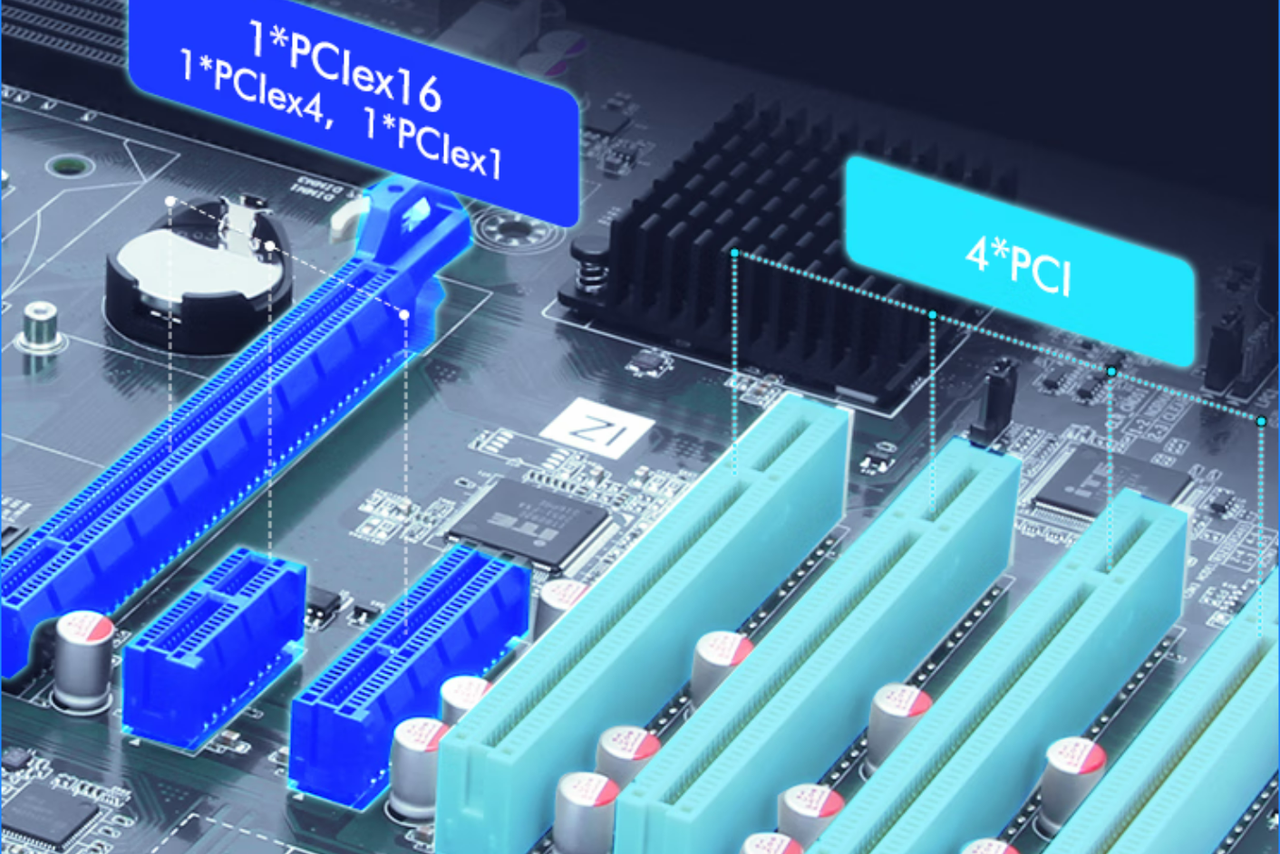 4个PCI插槽：支持扩展数据采集卡。