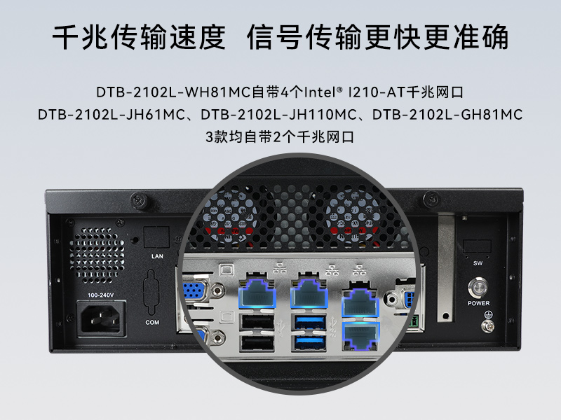 PA真人集团桌面式工控机,工业服务器厂家,DTB-2102L-JH61MC